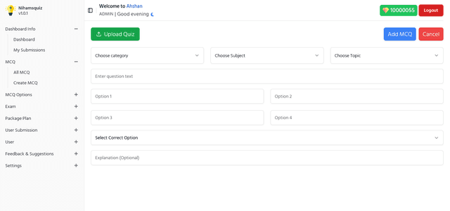Quiz Managemnet