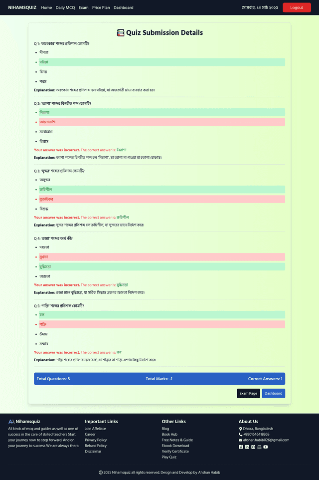 Quiz Managemnet