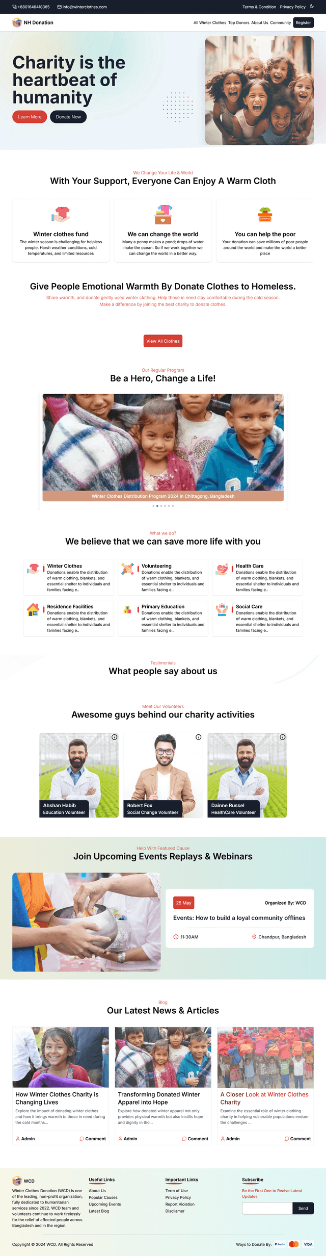 Clothes Donation Management