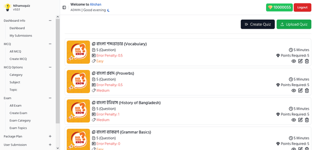 Quiz Managemnet